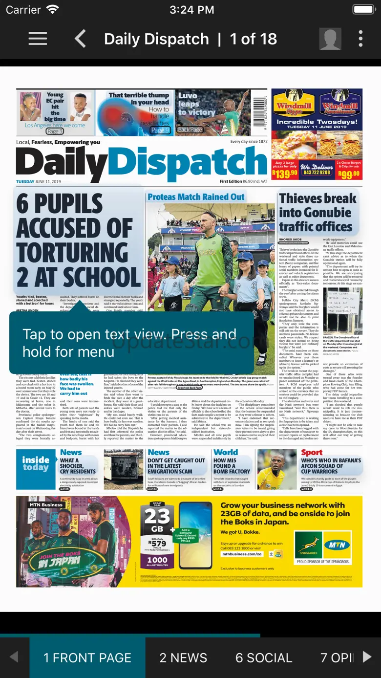 Daily Dispatch E-Edition 6.7