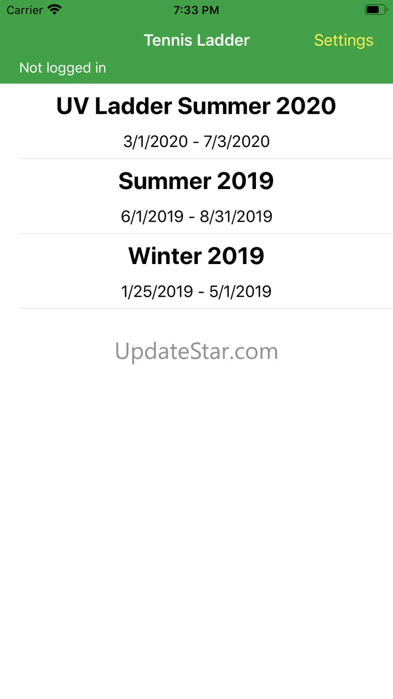 Tennis Ladders 2.10