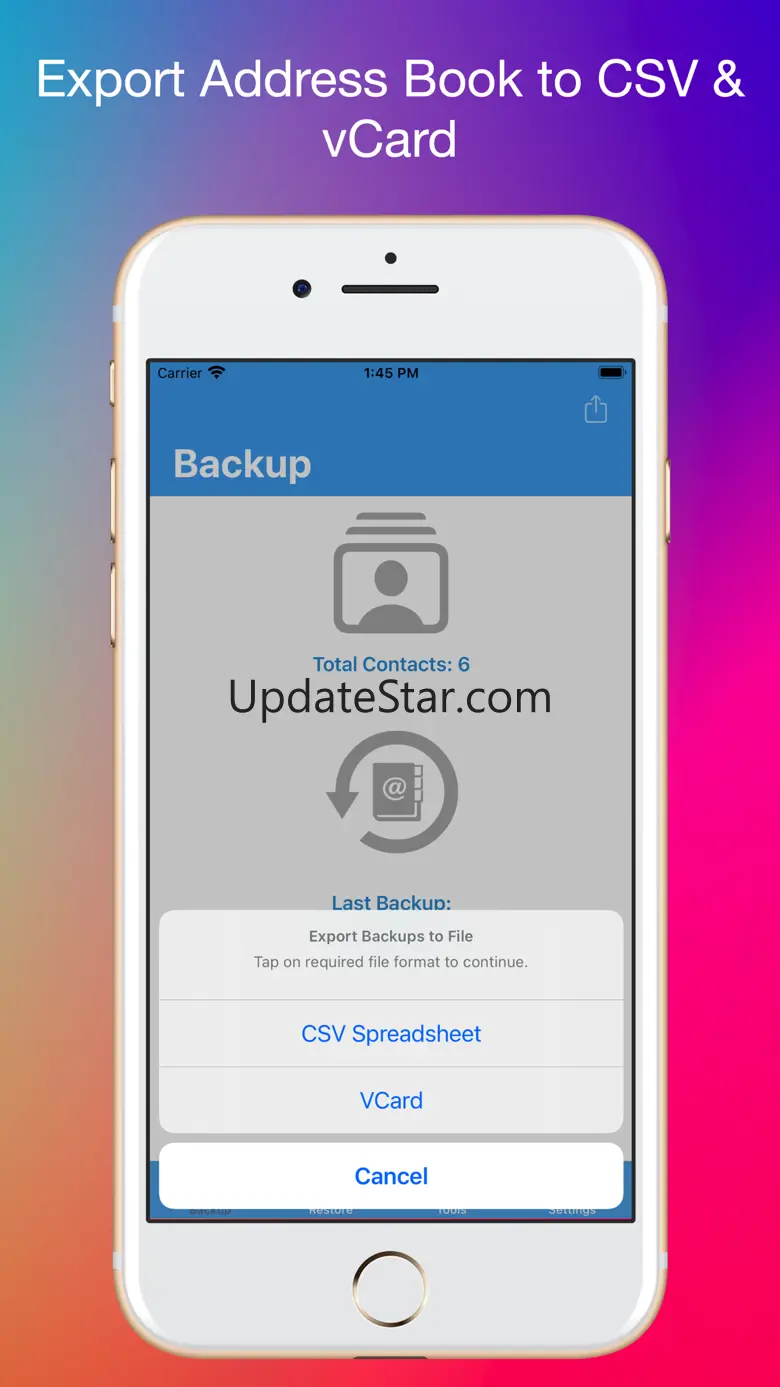 Contacts Backup Utility 2.3