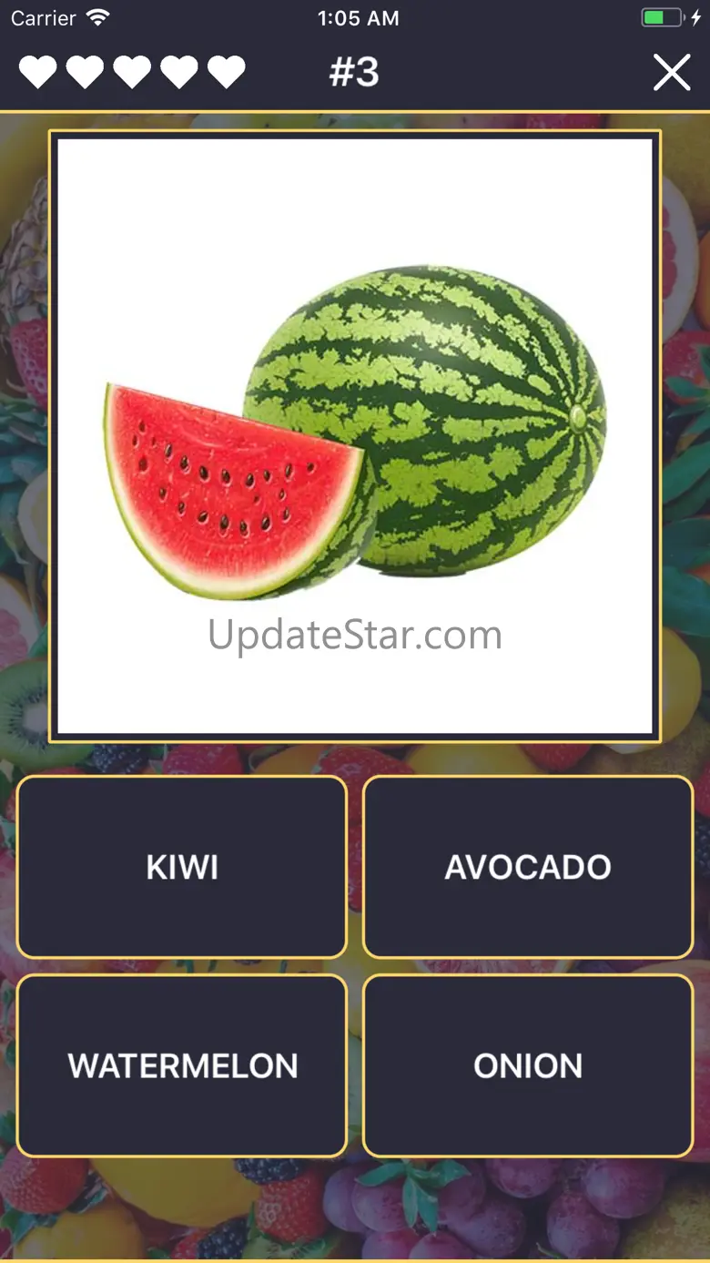 Quiz: Fruits and Vegetables 1.6.0