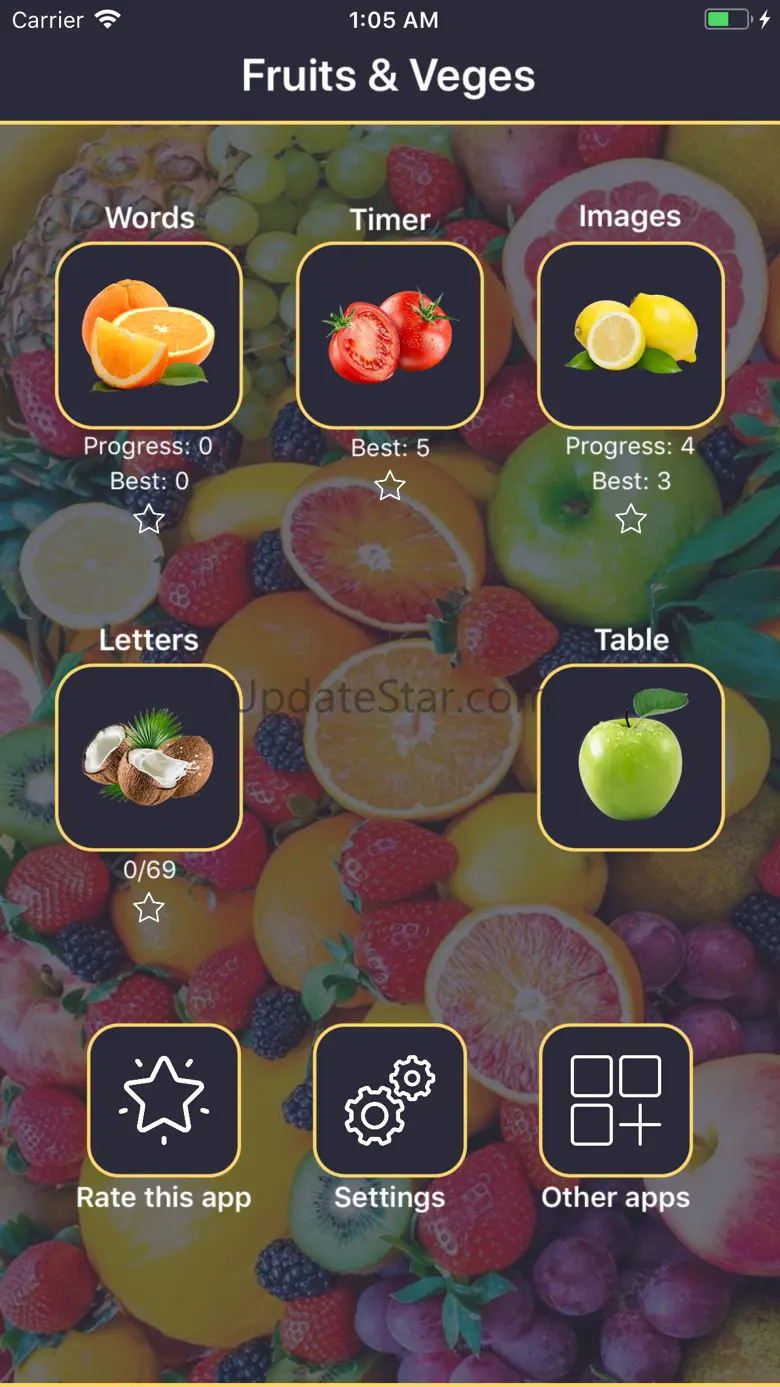 Quiz: Fruits and Vegetables 1.6.0