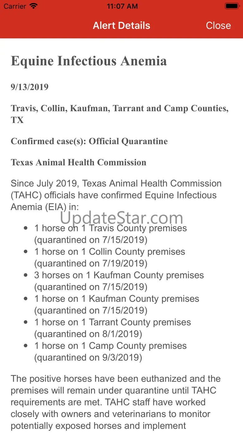 EDCC Disease Alerts 1.23