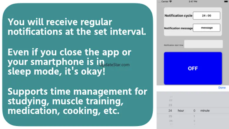 Repeat notification TimerAlarm 1.0.2