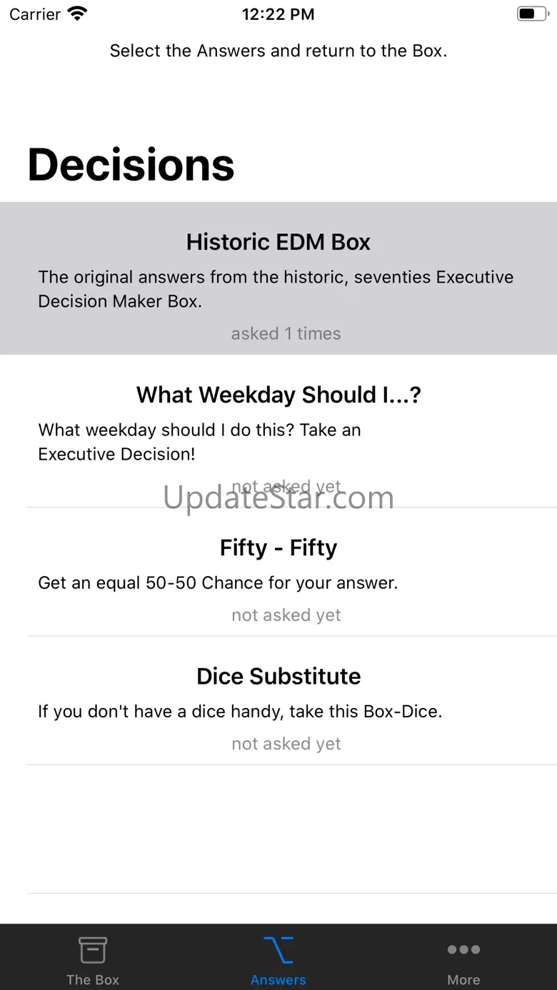 Decision Maker Box 1.1