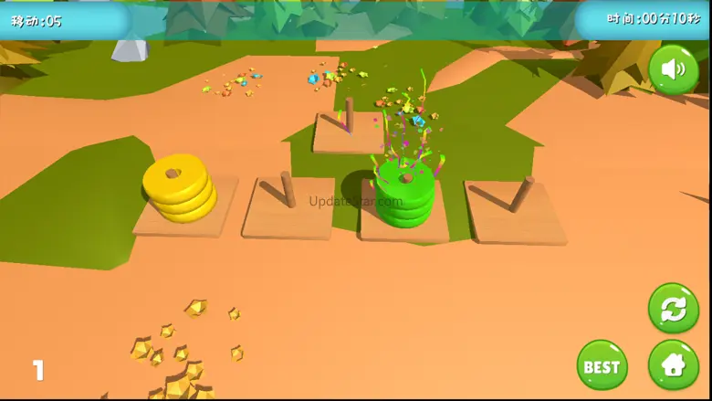 Hanoi Tower - Joy Fun puzzle 3.89