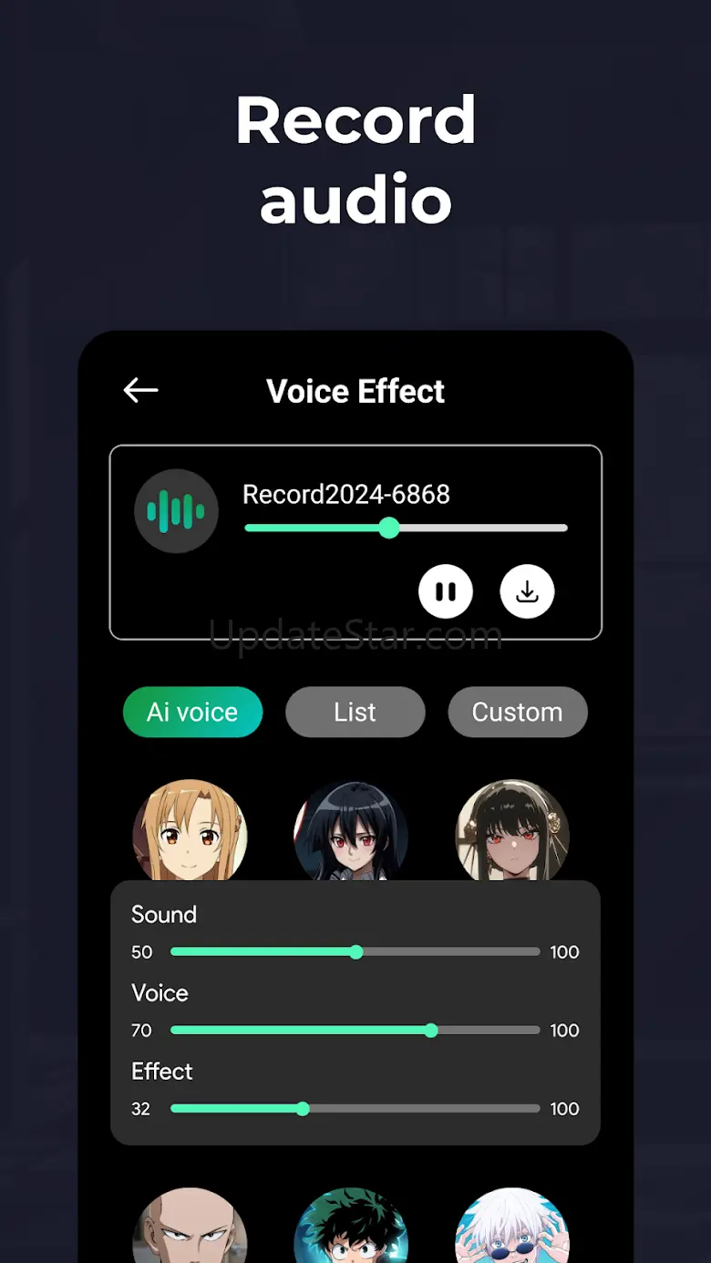 Voice AI - Changer Your Voice