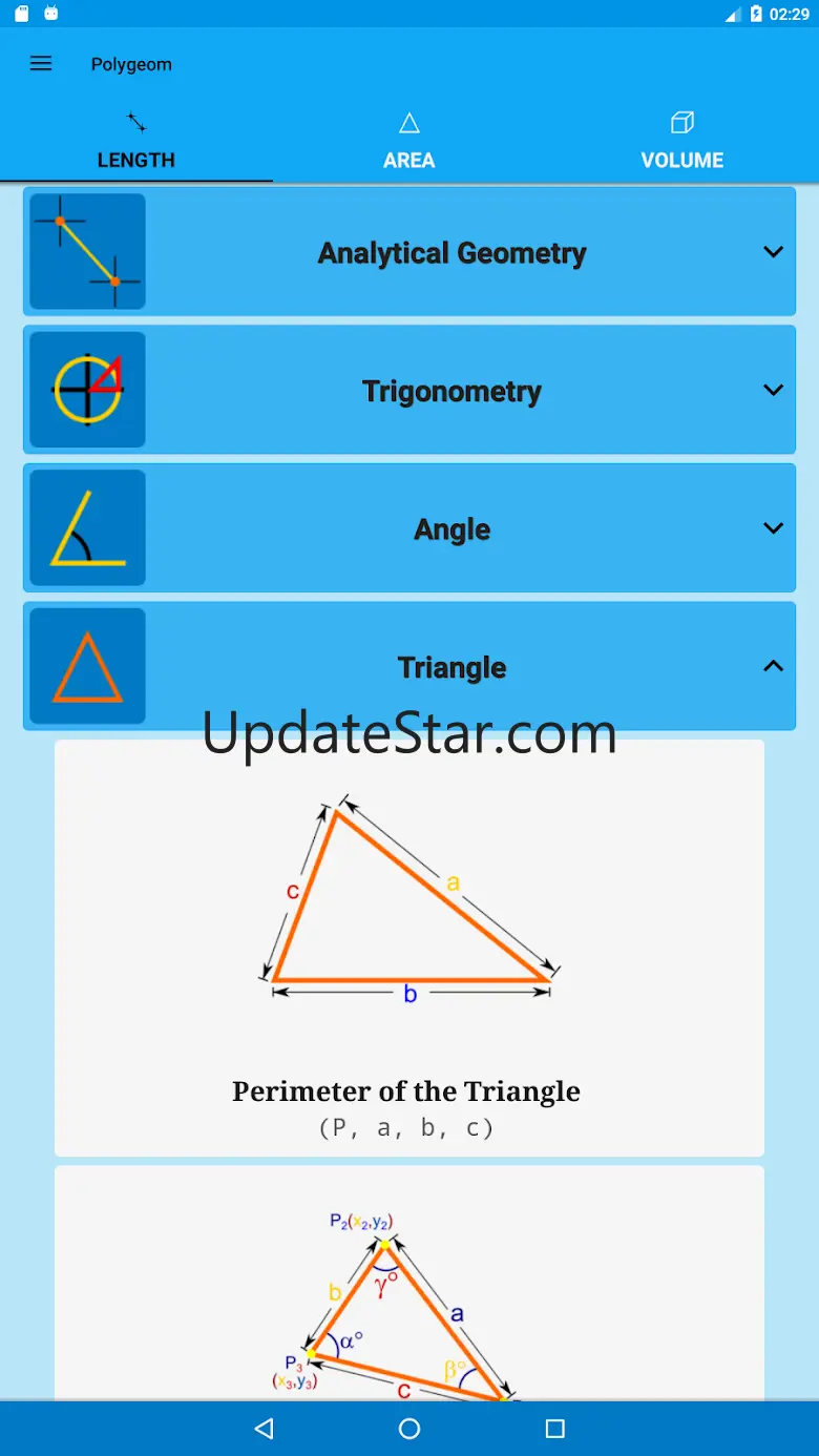 Polygeom: Geometry Formulas 1.10.0