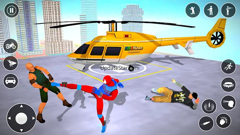 Spider Hero Fighting Rope Game