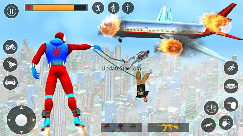 Spider Hero Fighting Rope Game