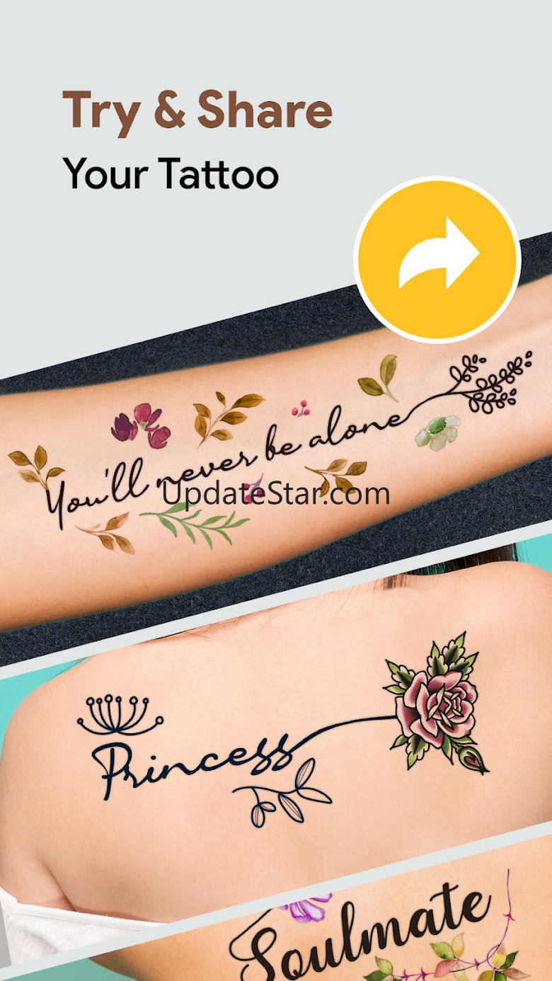 Stylish Fonts Tattoo on Body 39.0