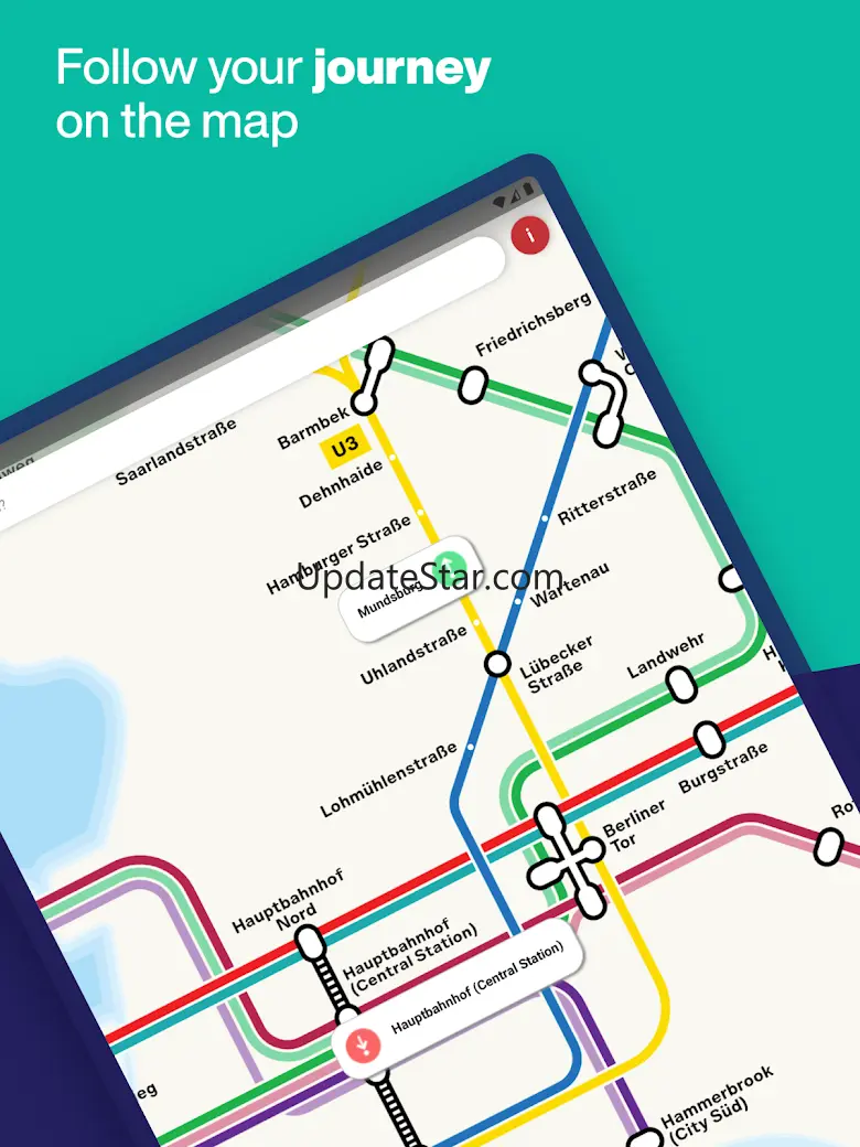 Hamburg Metro U & S Bahn Route 4.1.0