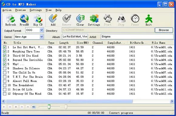 CD to MP3 Maker 3.40