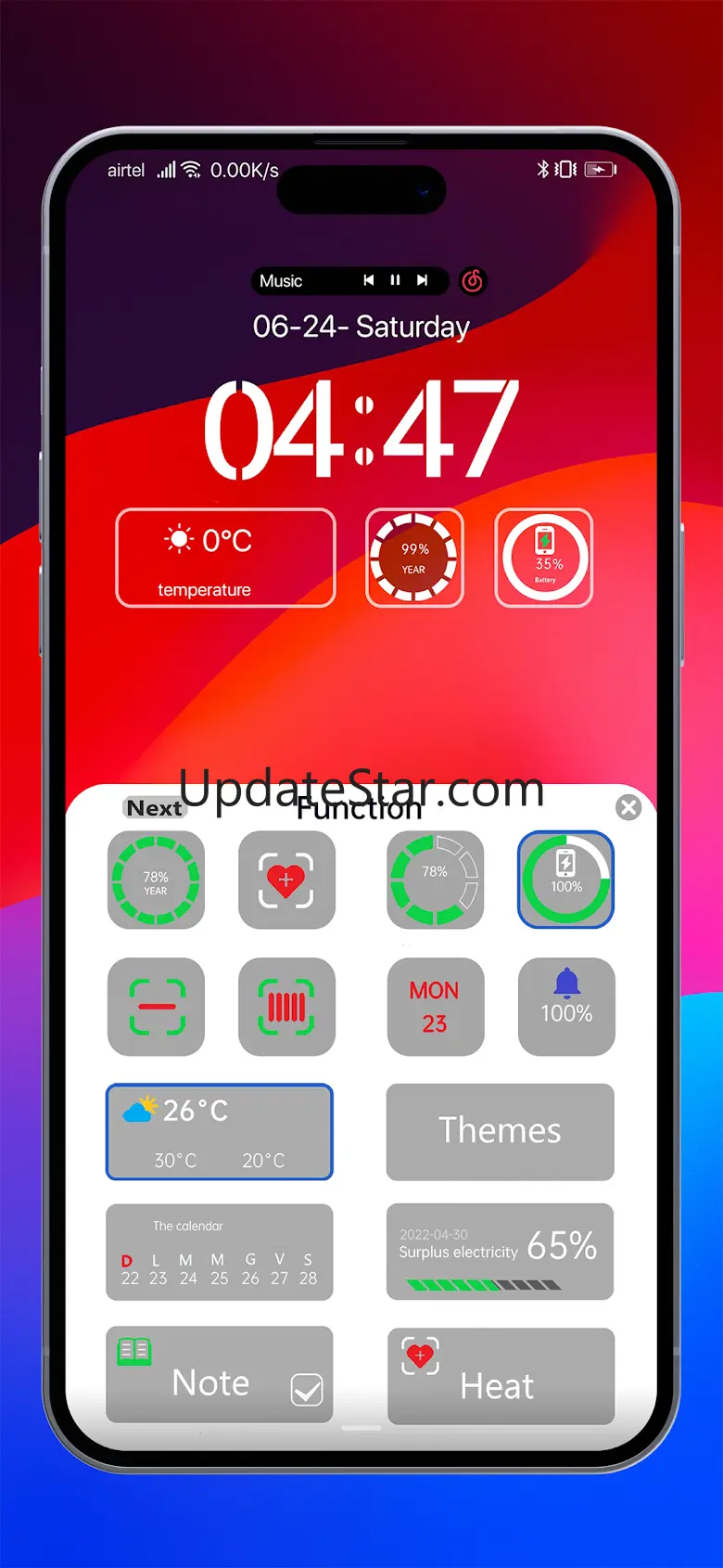 iOS17 Dark MAGIC UI Theme 9.1