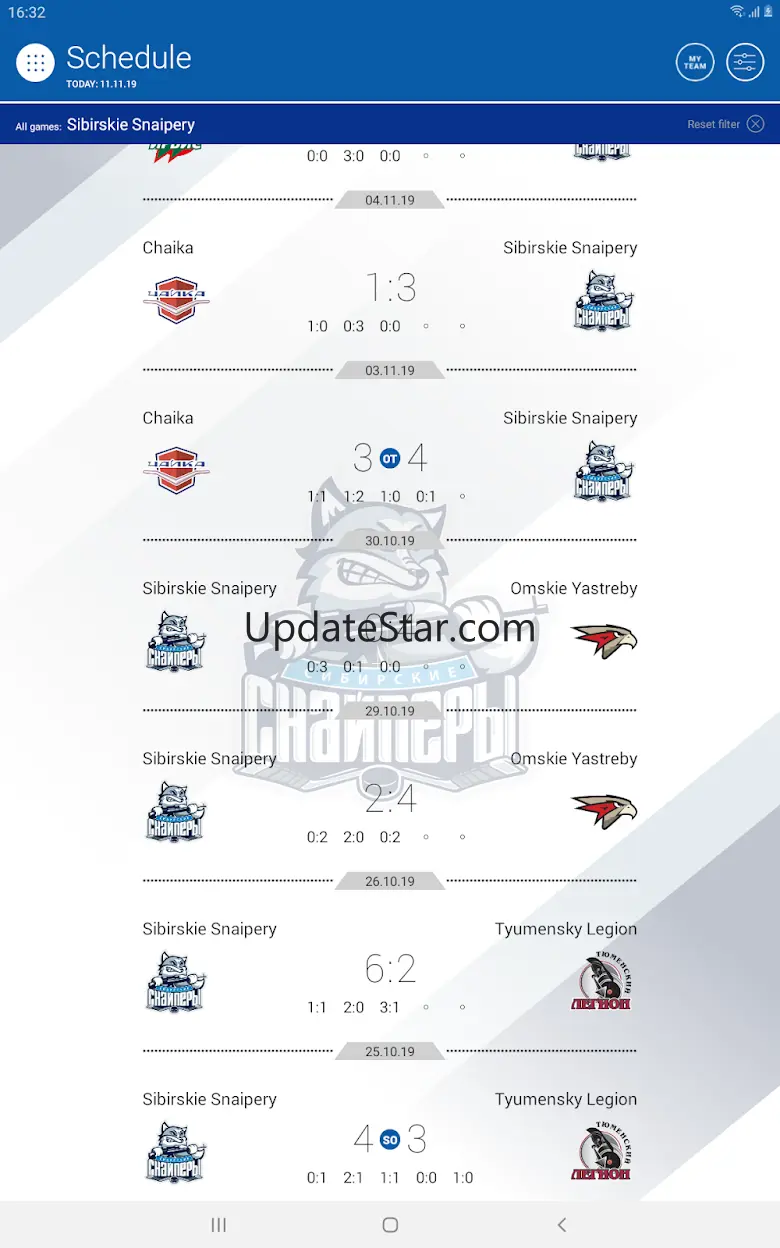 MHL - Junior hockey league 3.2.0