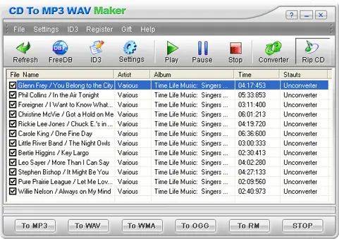 CD to MP3 - WAV Maker 3.0