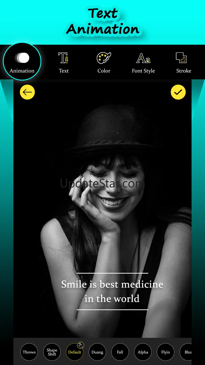 Text Animation on Video Maker 1.2
