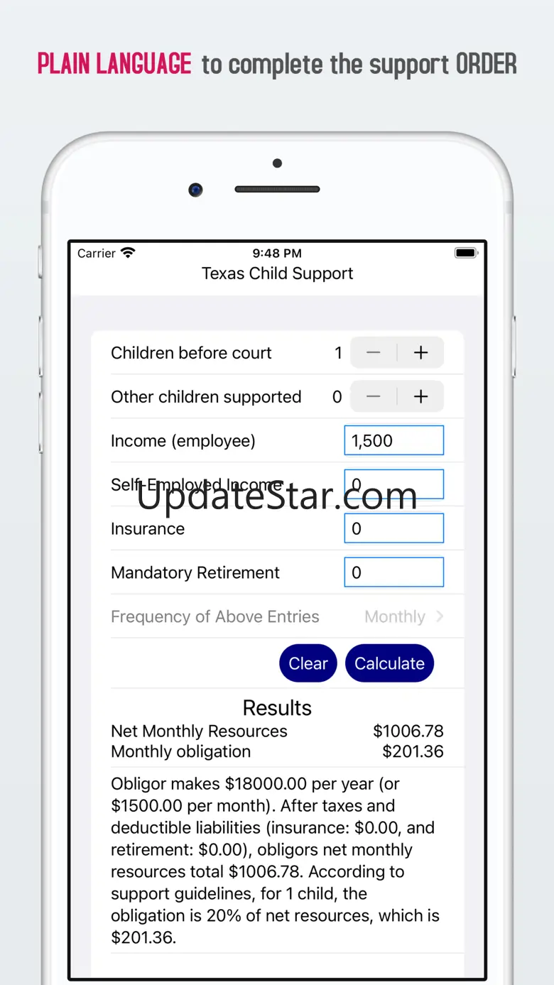 TX Child Support Calculator 3.0