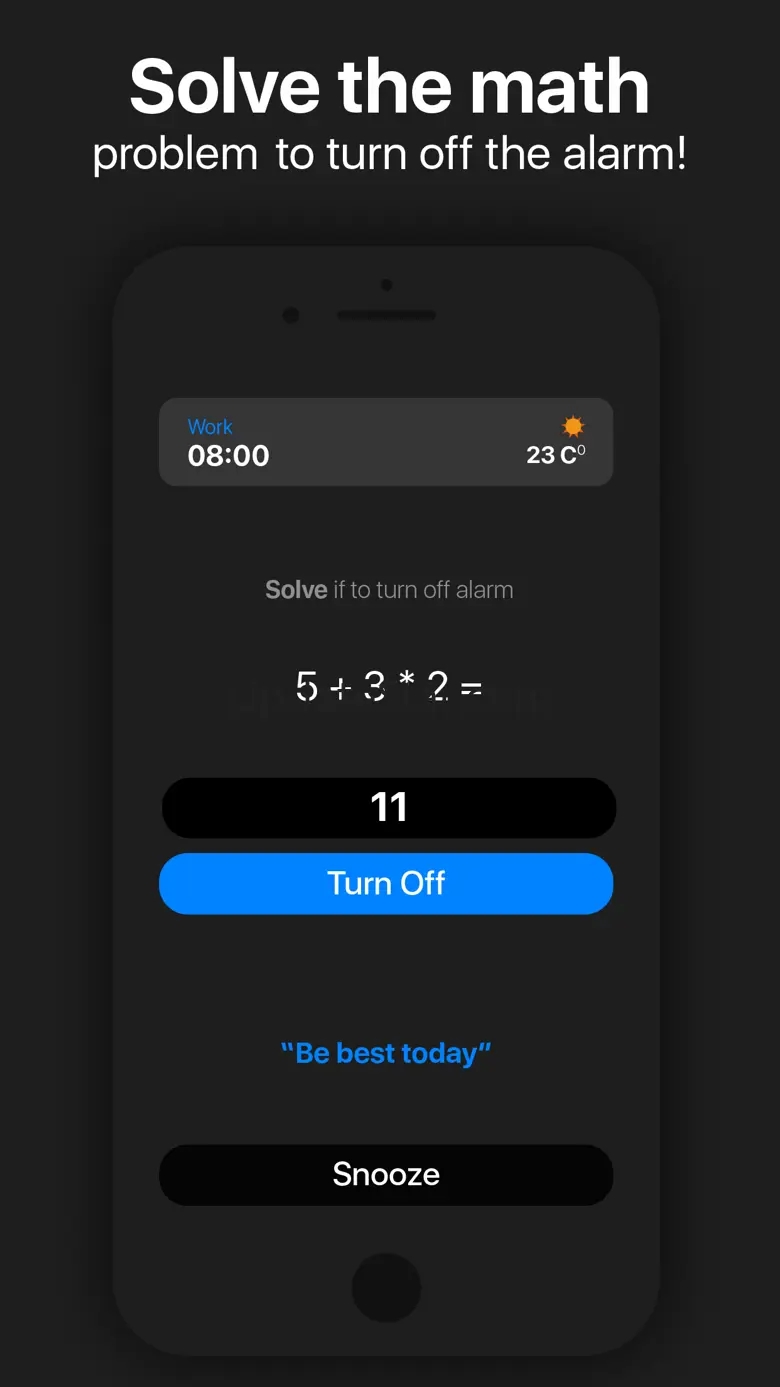 100% Awake! Math Alarm Clock 1.1