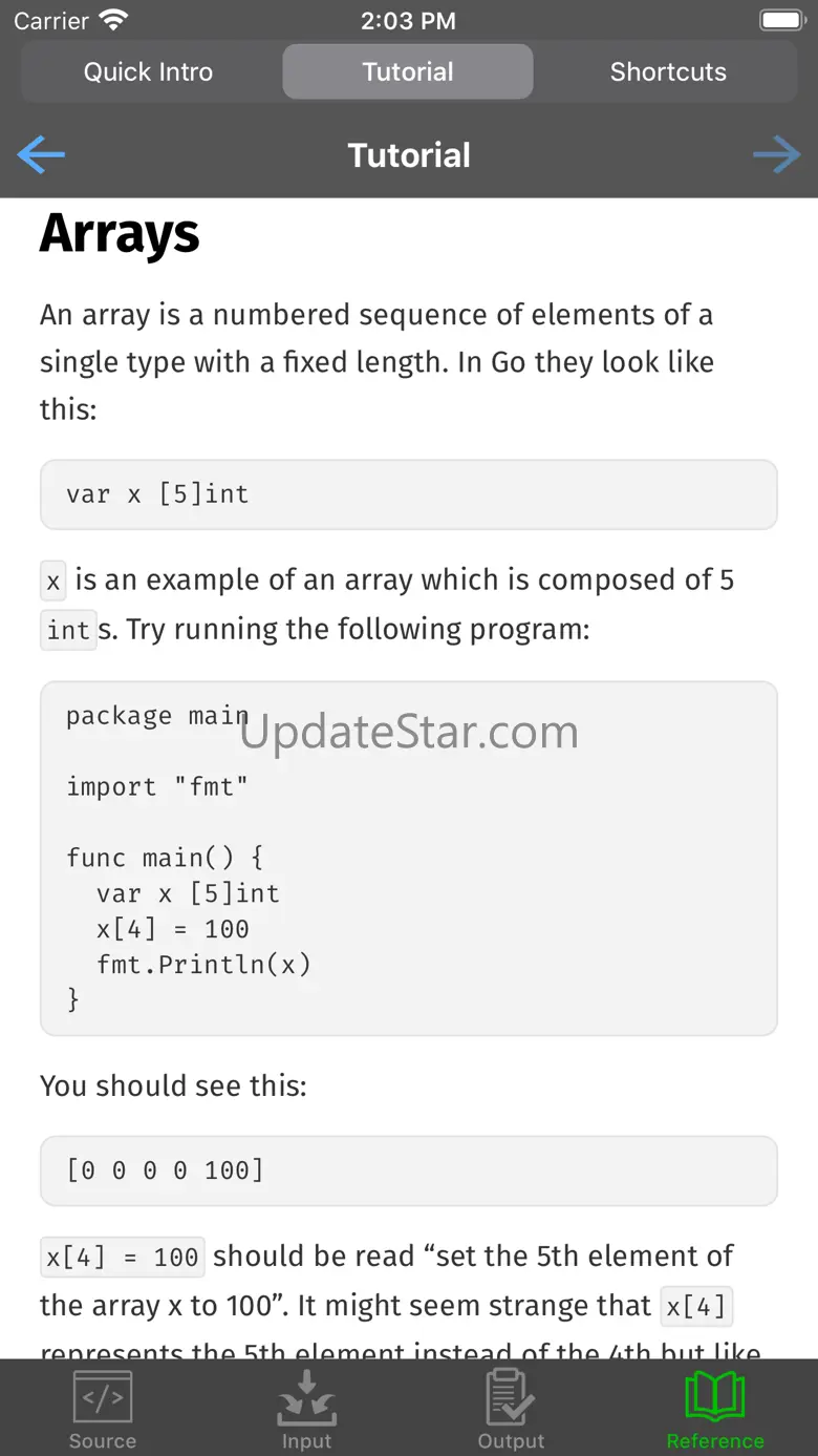 Go Programming Compiler 1.8.1