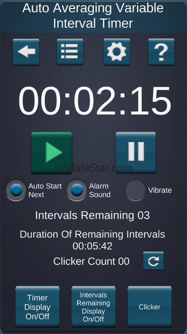 Variable Interval Timer -Ximer 1.0