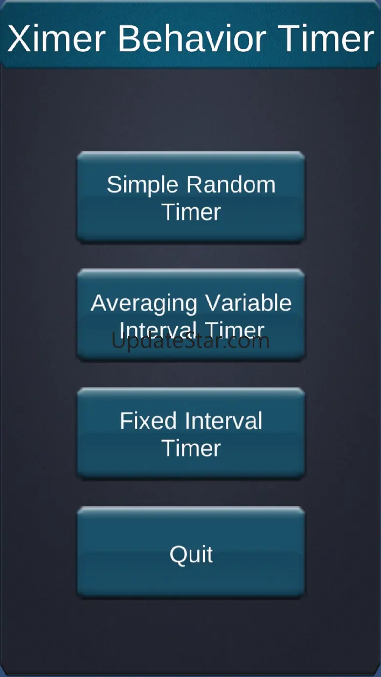Variable Interval Timer -Ximer 1.0