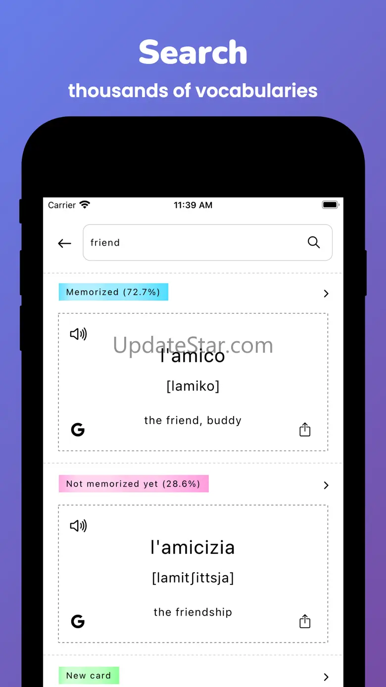 Memorize: Learn Italian Words 1.6.0