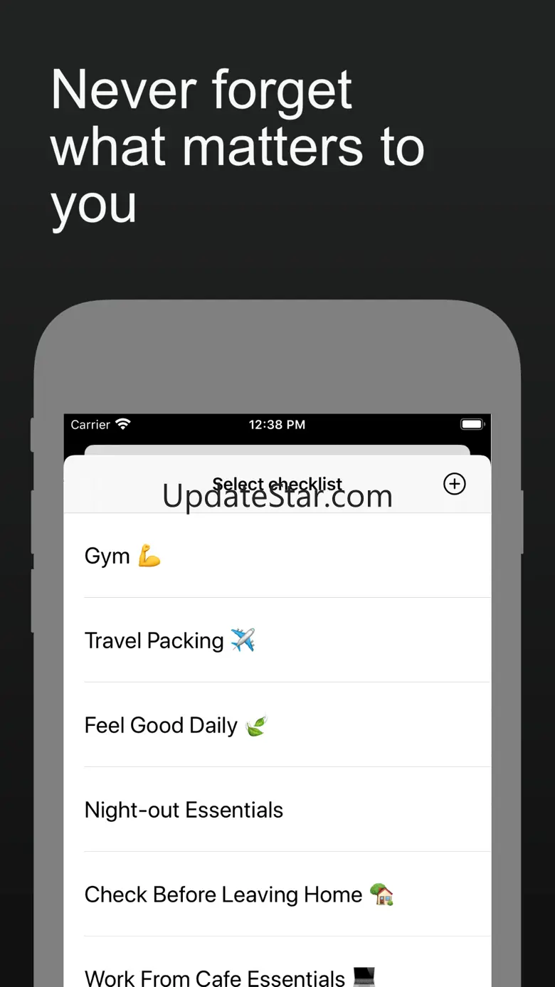 ForgetNot 2-Routine checklists 2.1