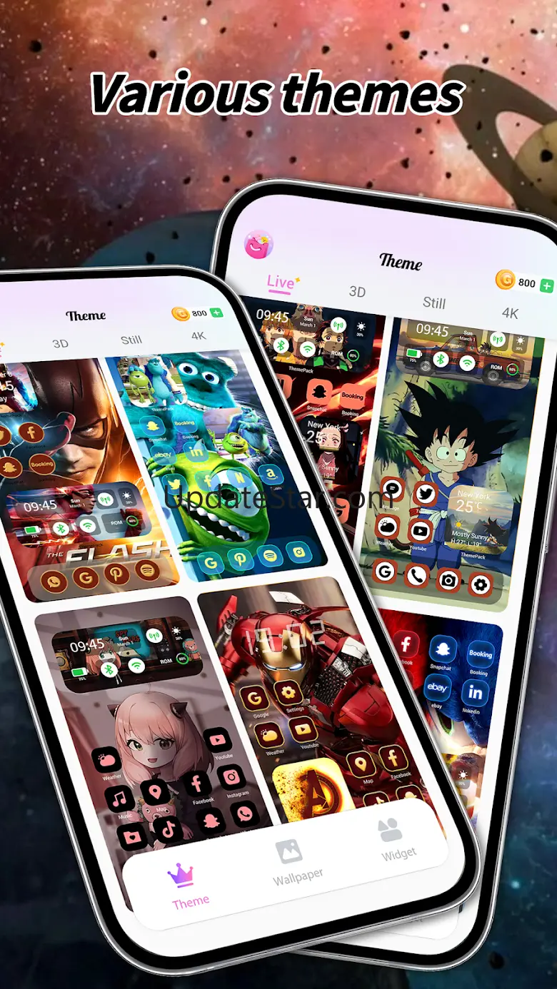 Dynamic Dash - Widgets, Themes 0.98