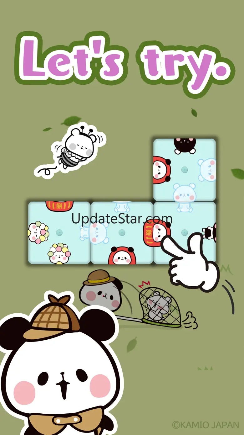 Turn-piece Puzzle: Mochi Panda 1.2.3