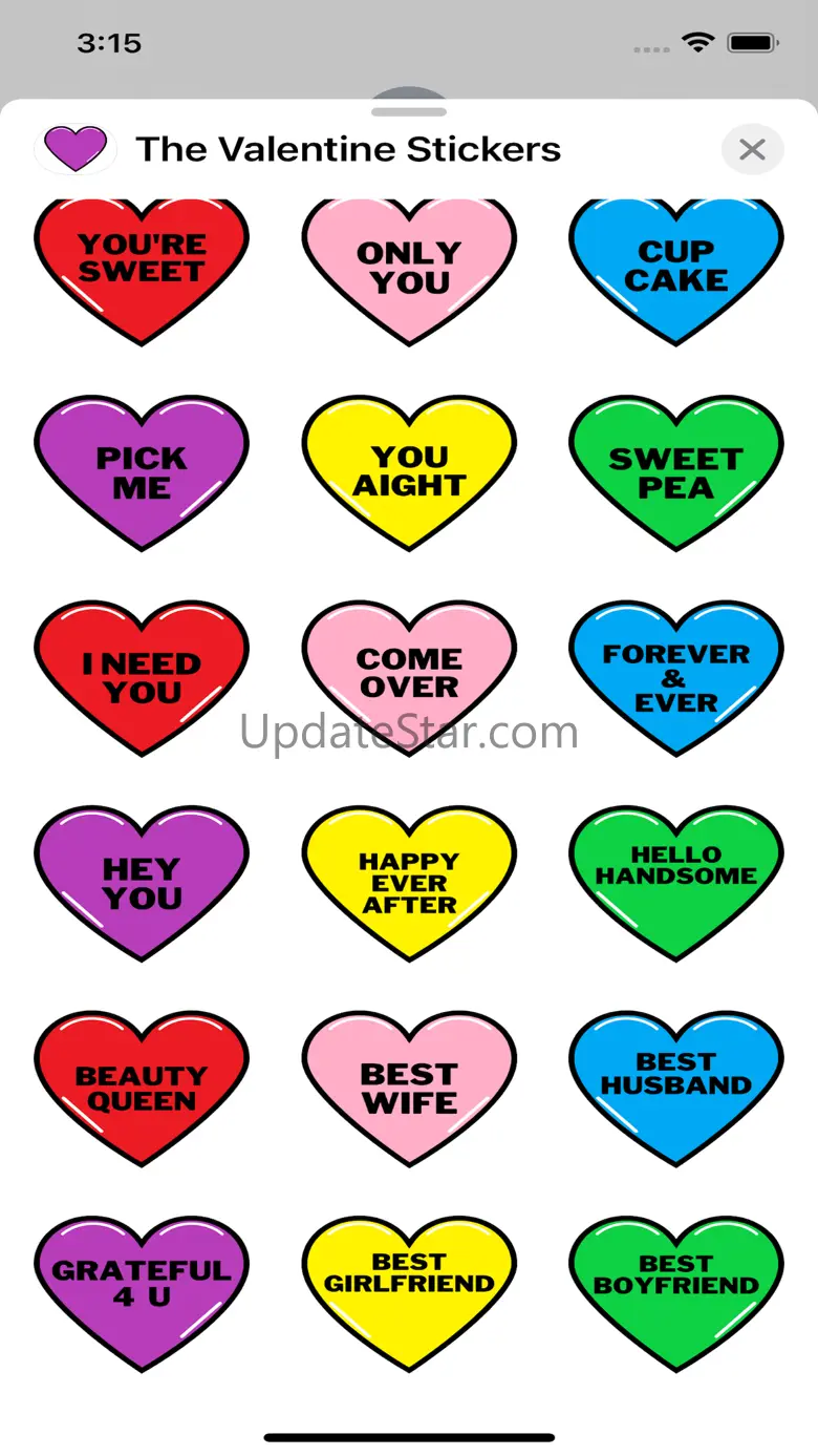 The Valentine Stickers 1.3