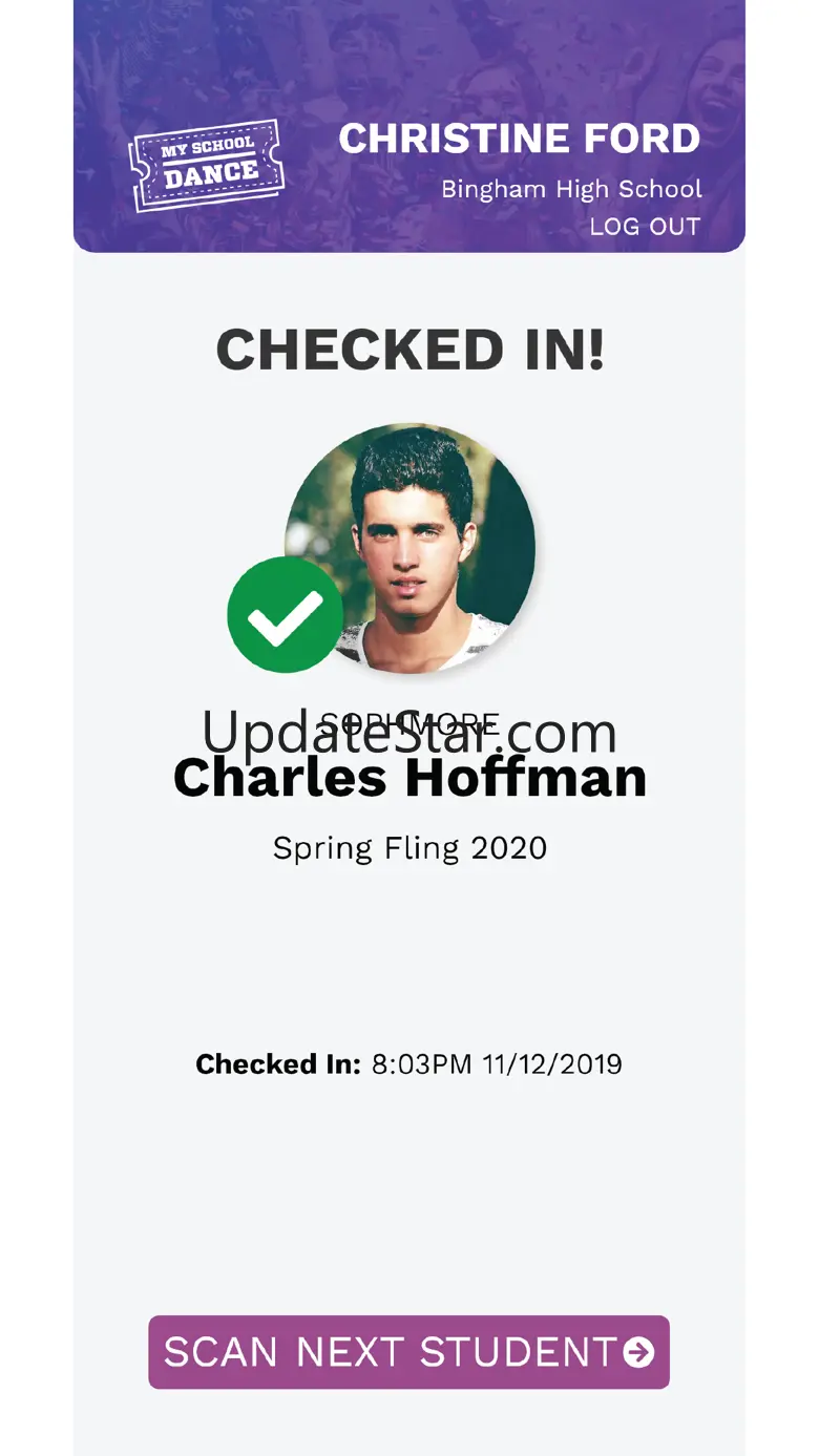 My School Dance Check In App 1.0
