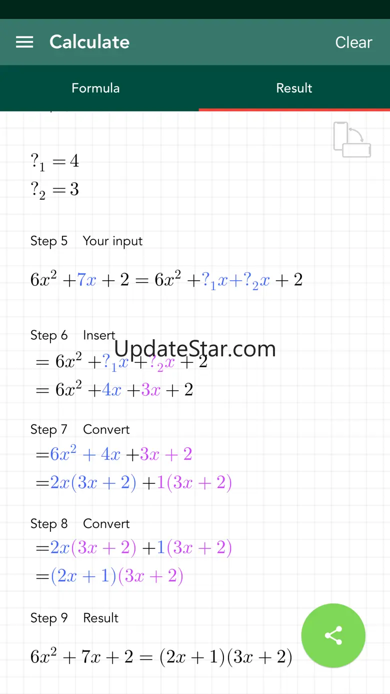 AC Method for Factoring PRO 1.20