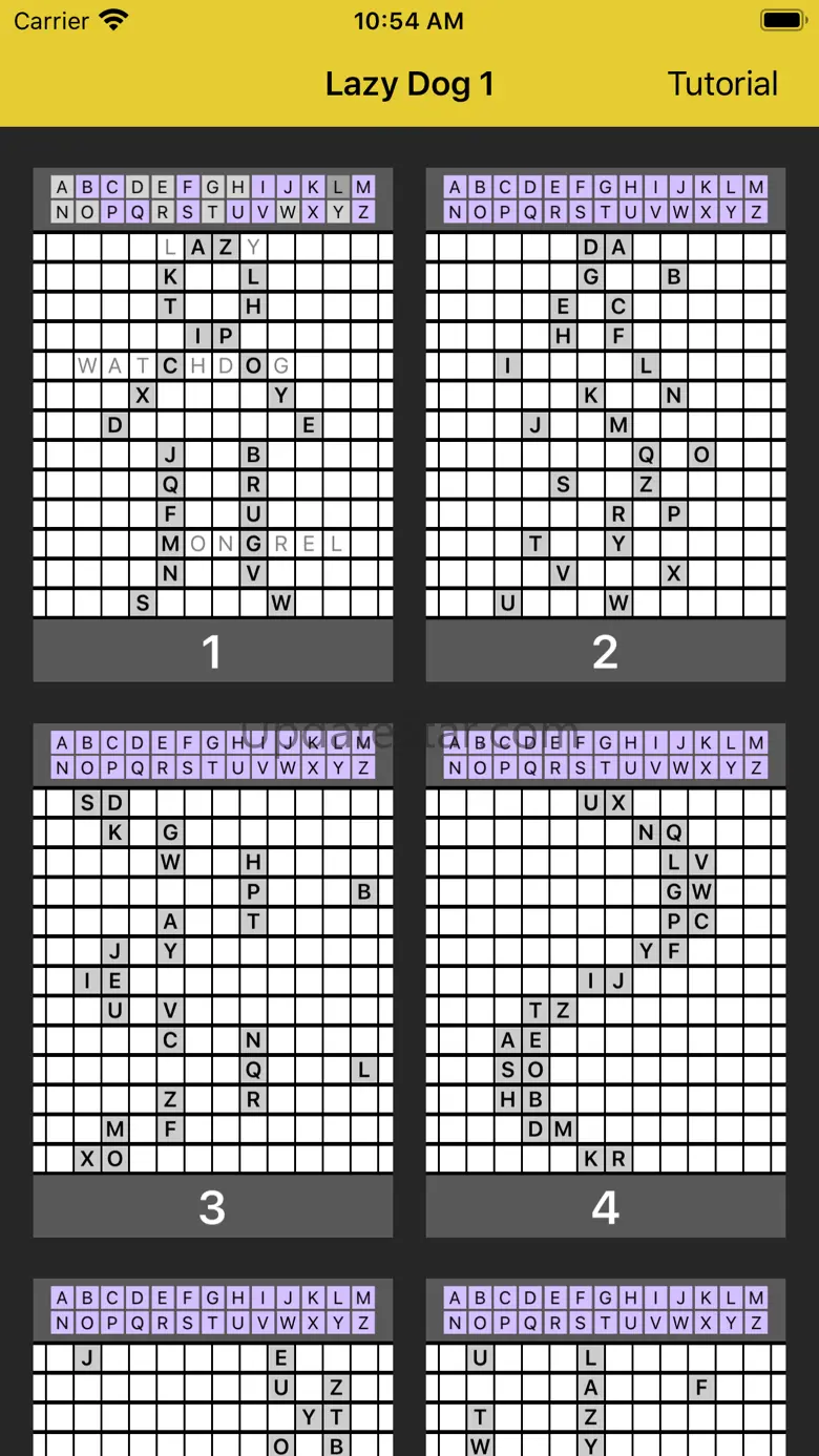 Lazy Dog Word Puzzle Volume 1 1.0