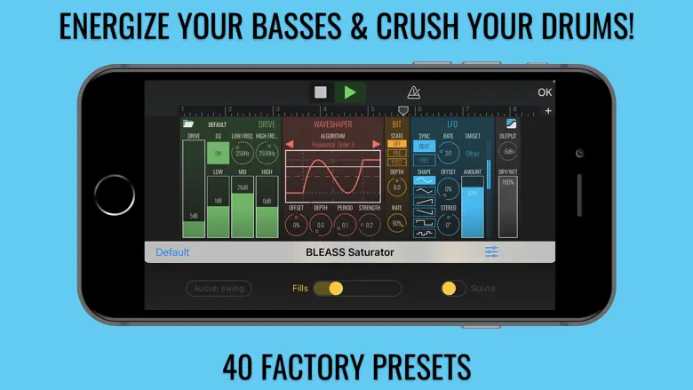BLEASS Saturator AUv3 Plugin 1.0