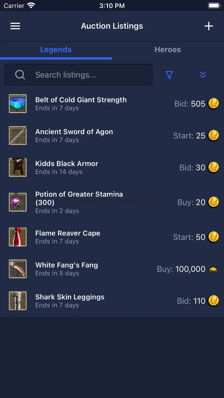 Ashen Empires Auction 1.10