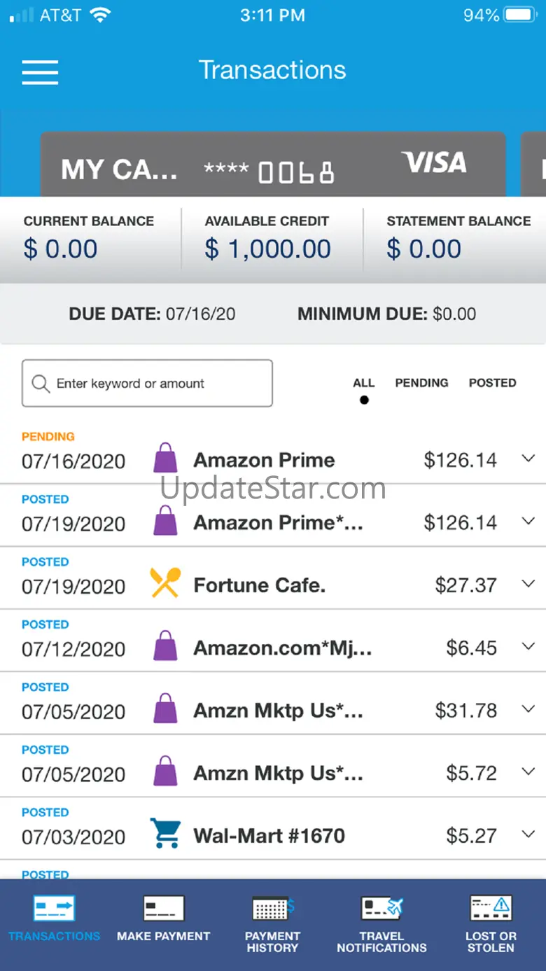 Riverfront Credit Card 37.0.1