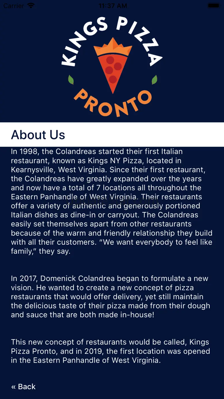 Kings Pizza Pronto 2.0