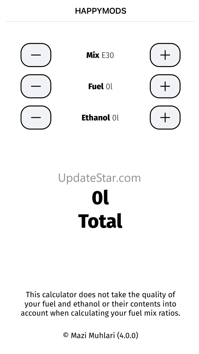 Happymods Ethanol Calculator 4.0.0