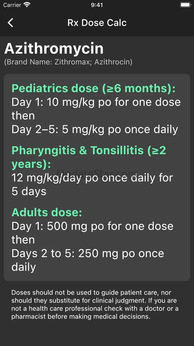 Rx Dose Calc 2.0.0