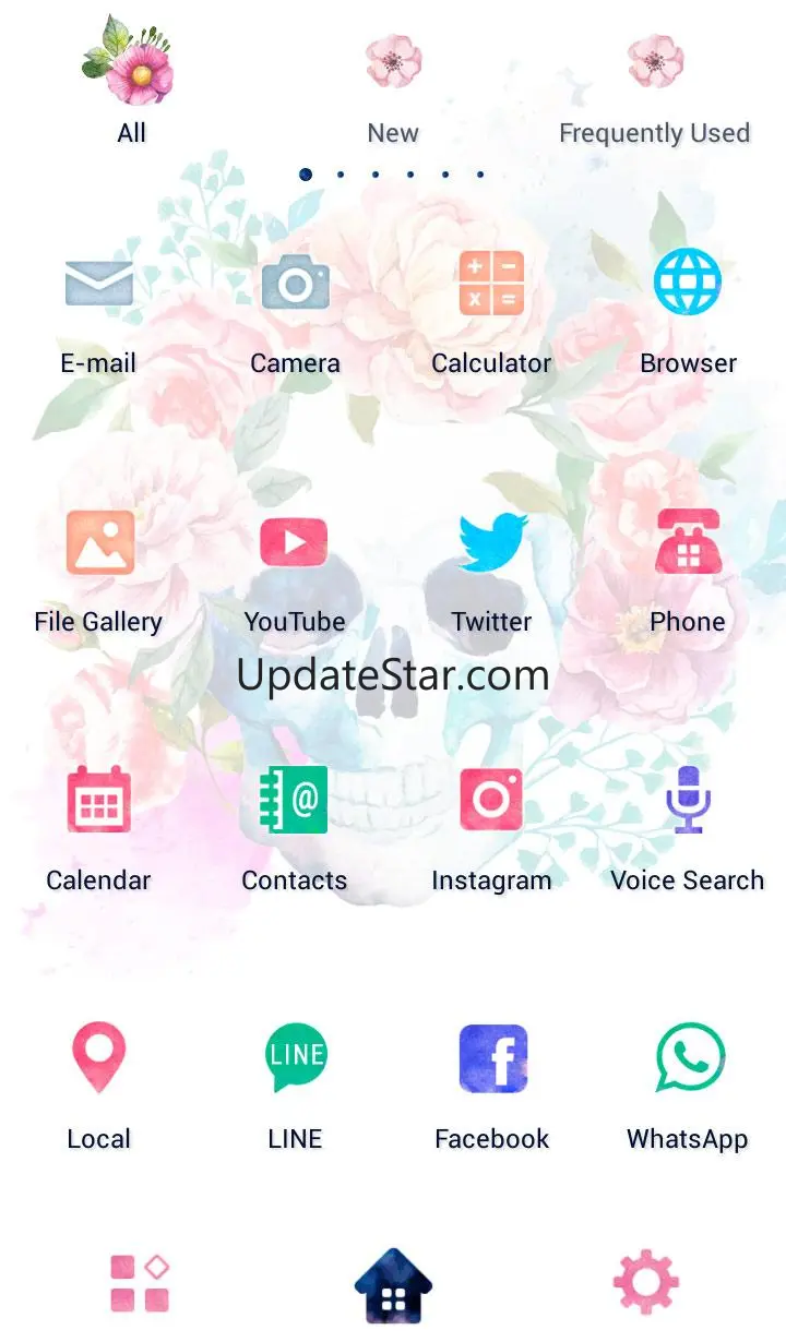 Skull Flowers Theme +HOME 1.0.0