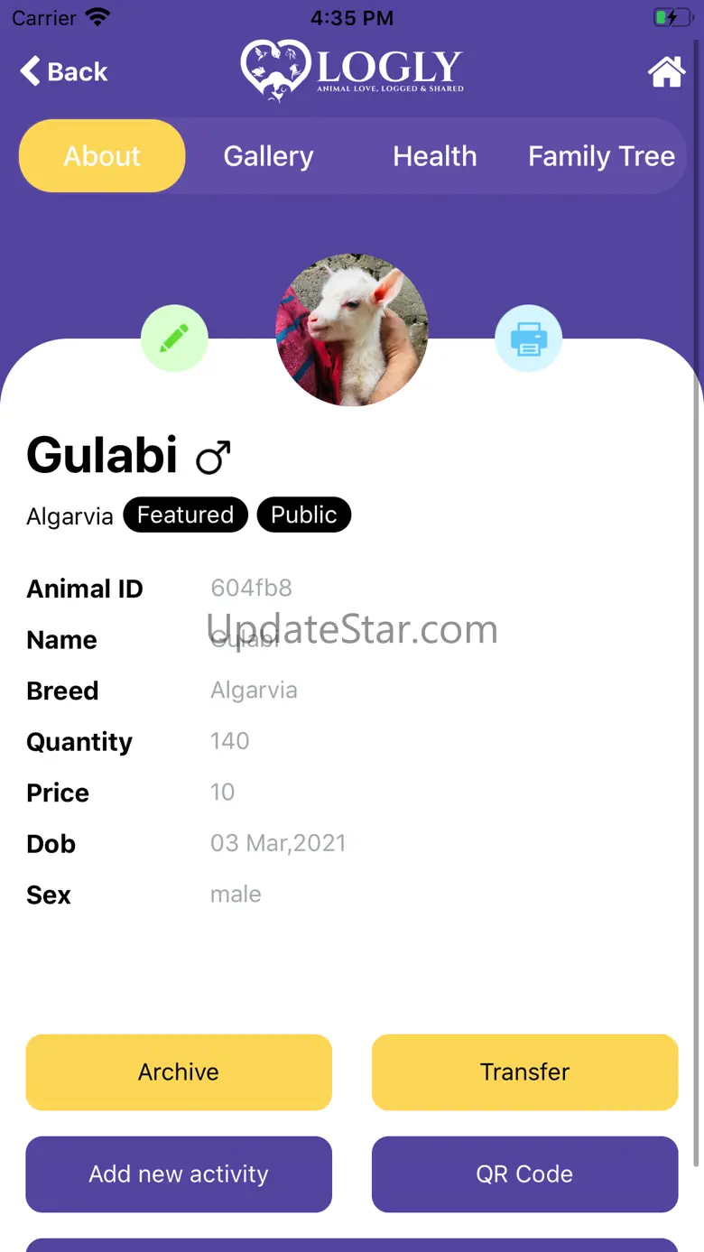 Logly: Pet Profiles and Logs 1.1