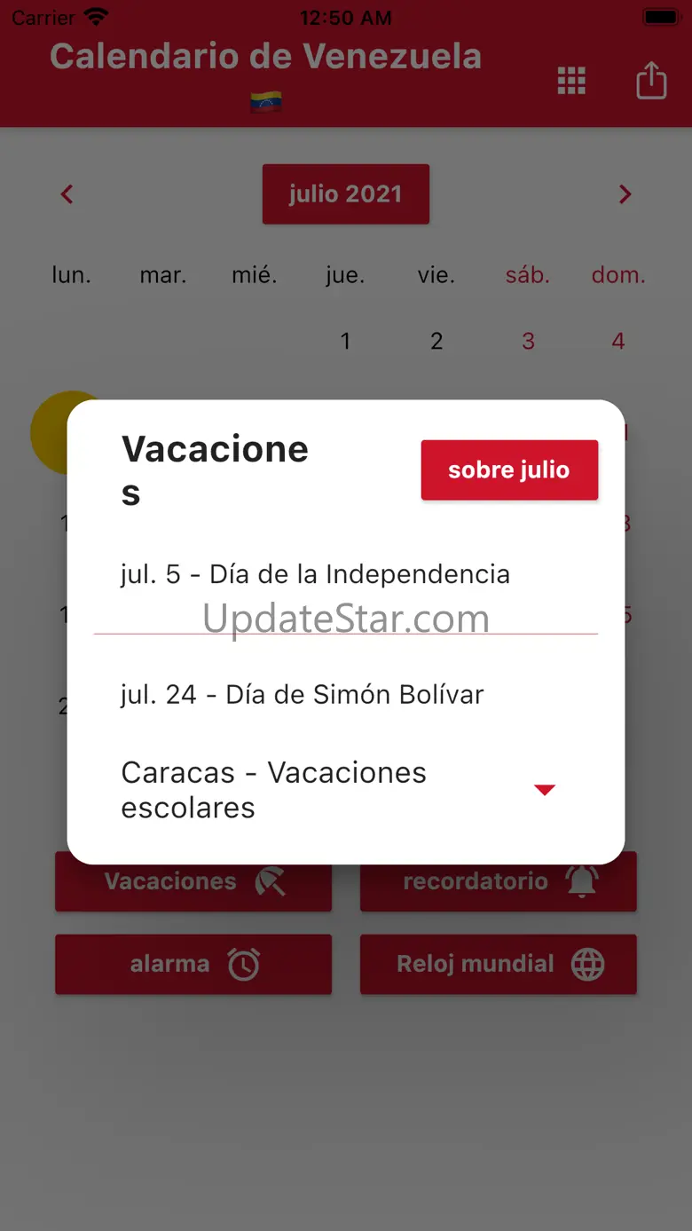 Calendario Venezolano 2024 6.6.72