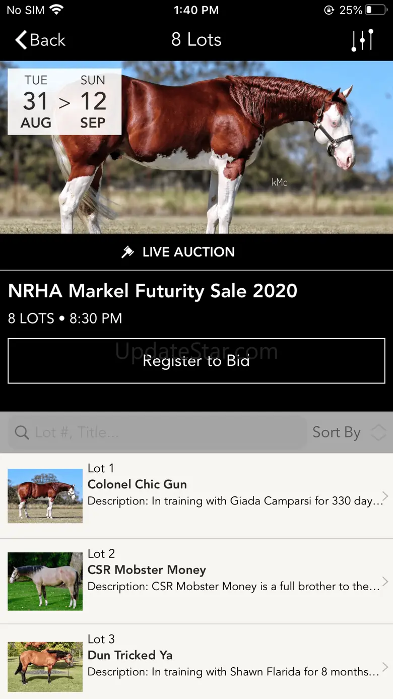 NRHA Futurity Sales 1.0.1