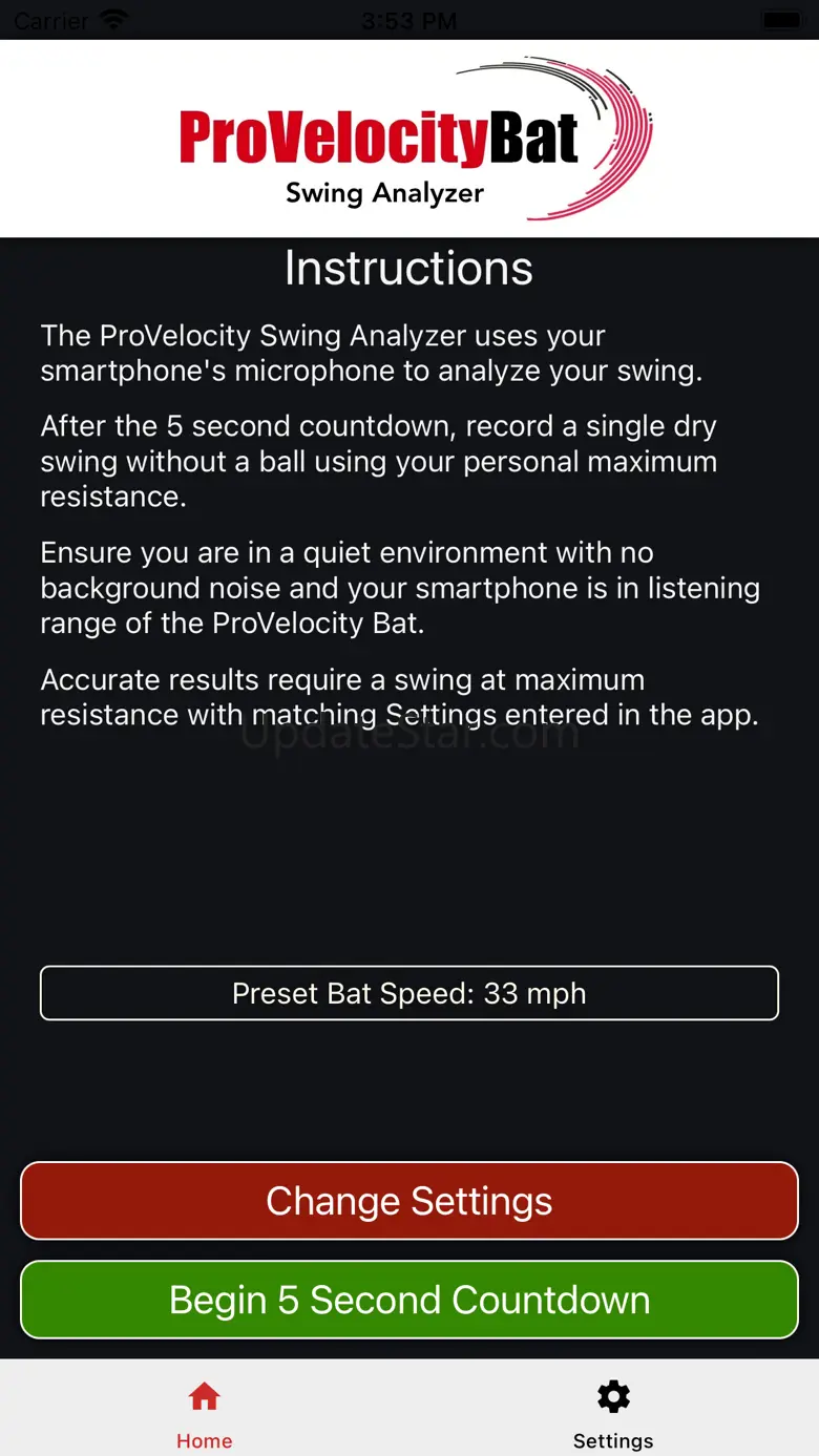 ProVelocity Bat Swing Analyzer 2.0