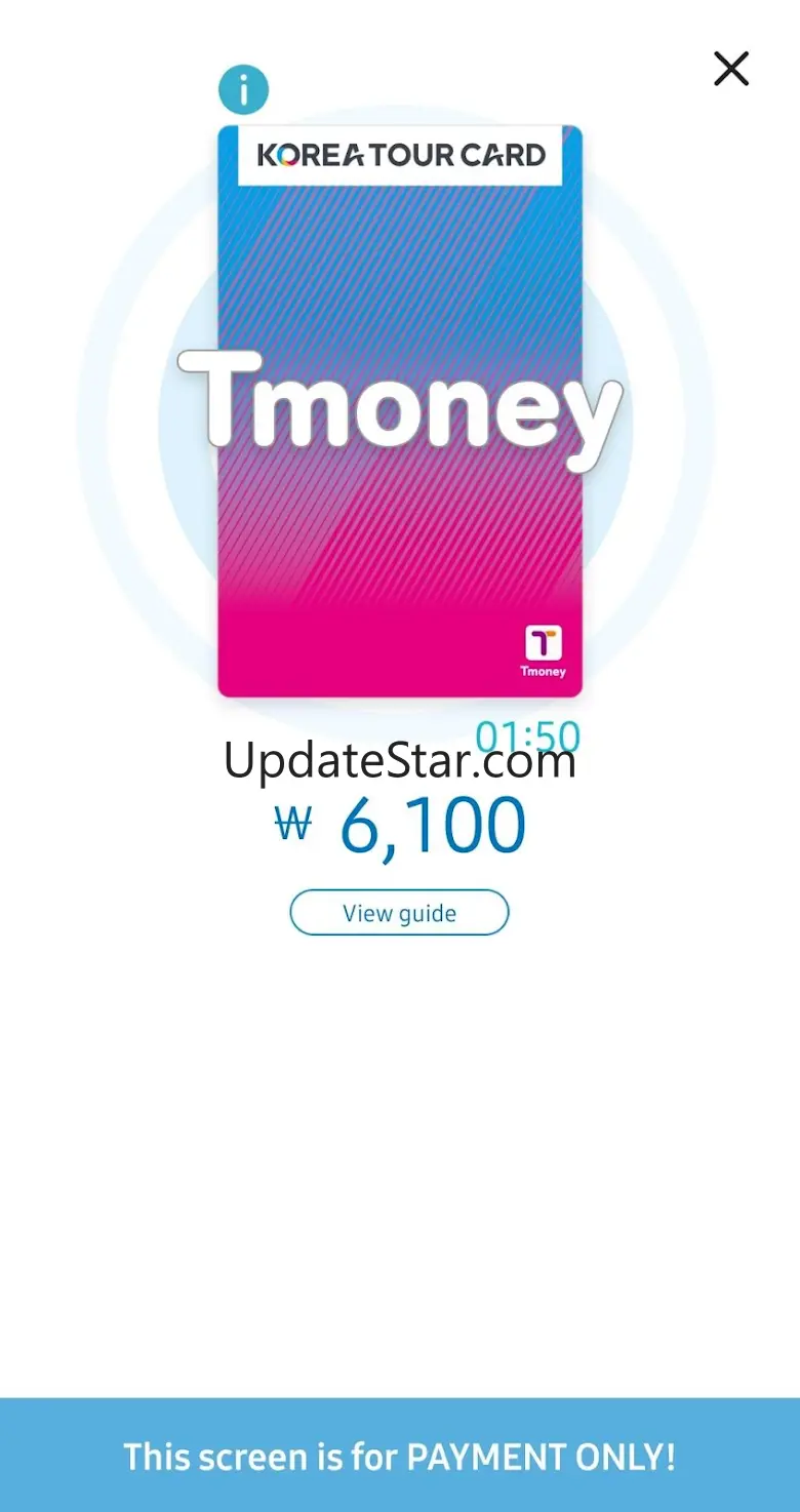 KOREA TOUR CARD Tmoney 1.2.2