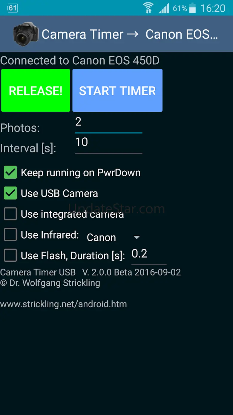 Camera Timer USB 3.0.0