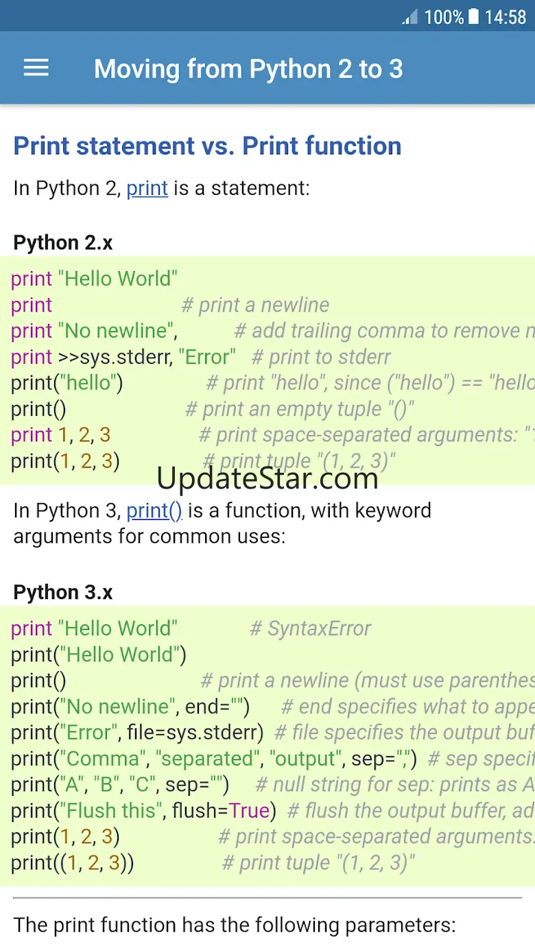 Learn Python by code examples 0.6