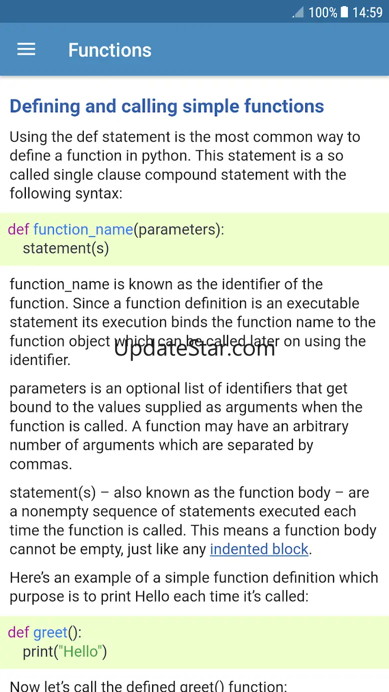 Learn Python by code examples 0.6