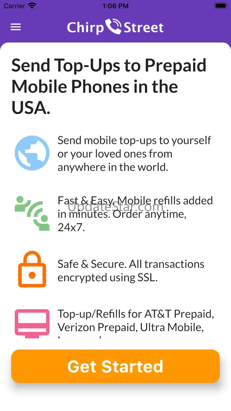 ChirpStreet Mobile Top-Up 1.0.0