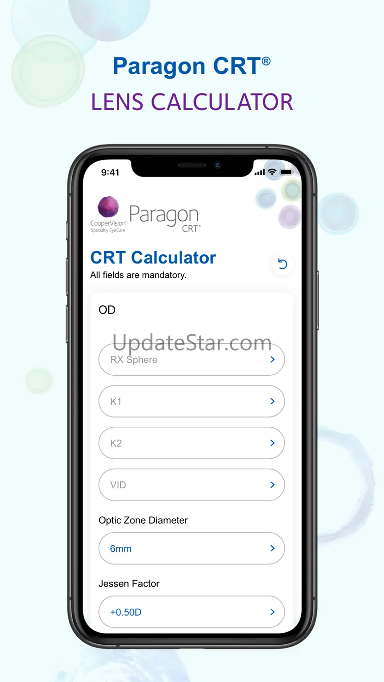 Paragon CRT® Lens Calculator 1.1.0